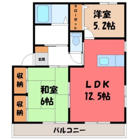 ファミールソーワ Cの物件間取画像